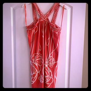 BCBGMaxZaria brand, Short pink and white dress